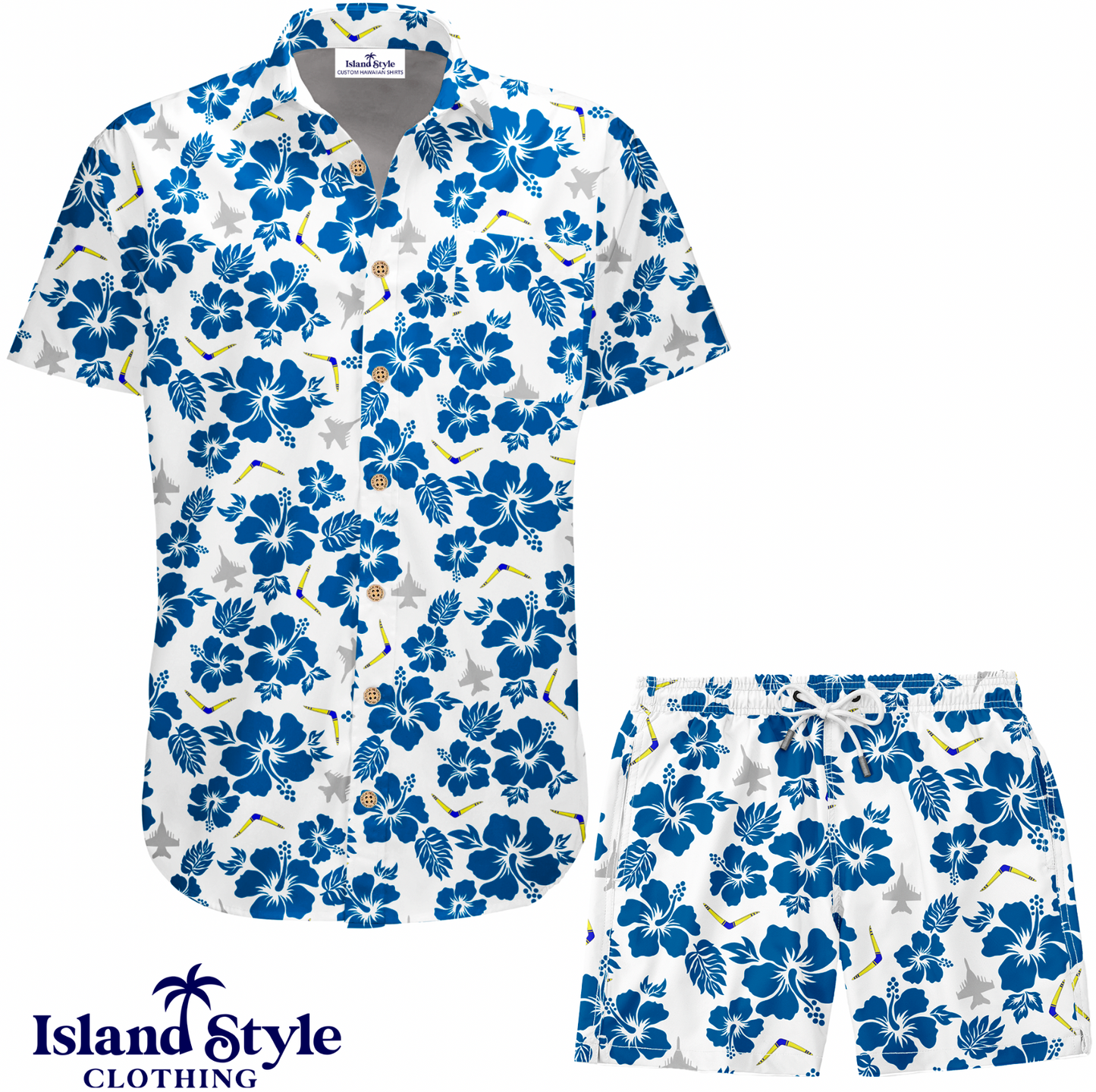 6 Squadron - Custom Shirts and Shorts - White Design