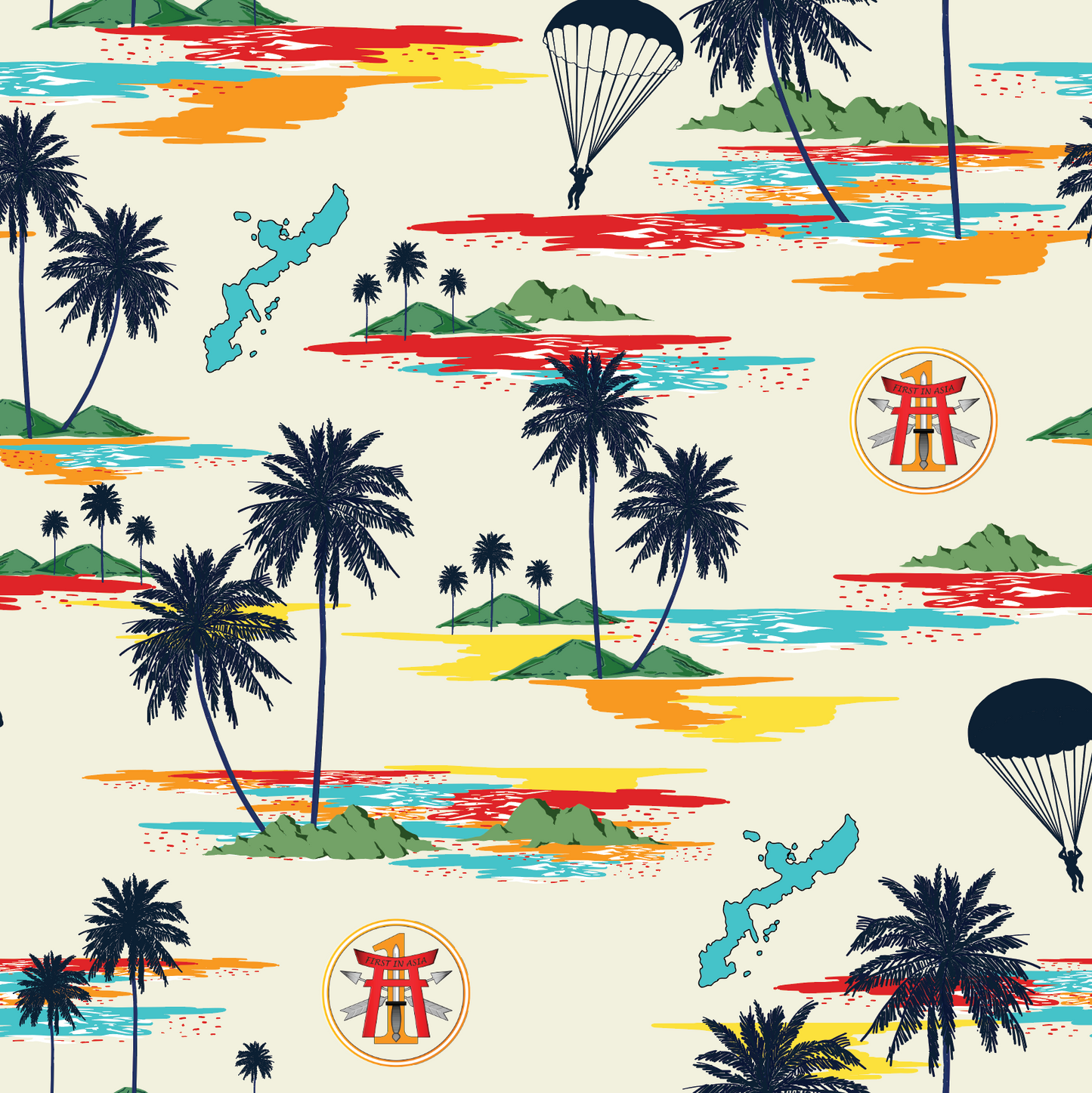 1-1 Special Forces Group - Custom Hawaiian Shirts