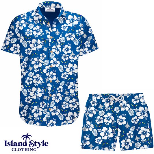 6 Squadron - Custom Shirts and Shorts - Blue Design